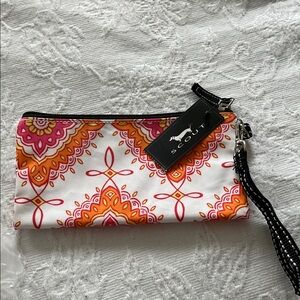 SCOUT Women's Clutch with Pink and Orange Design NWT